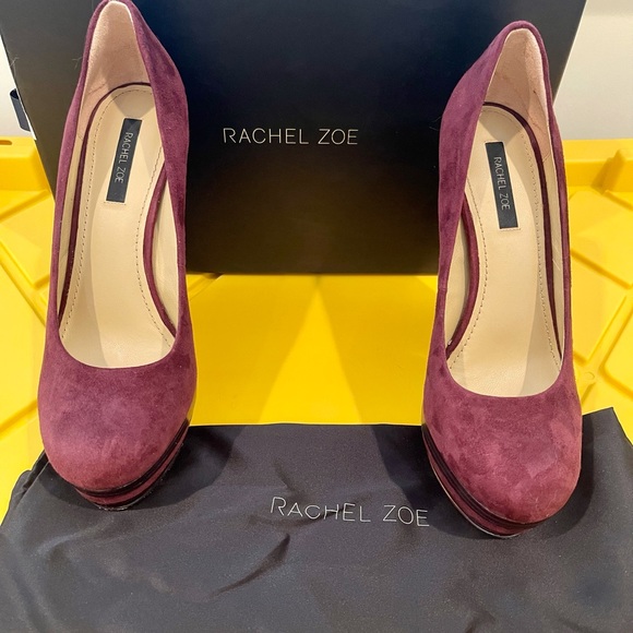 Rachel Zoe Eva Kidsuede Platforms SZ 8.5 - Picture 4 of 5